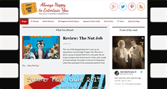 Desktop Screenshot of happytoentertain.com